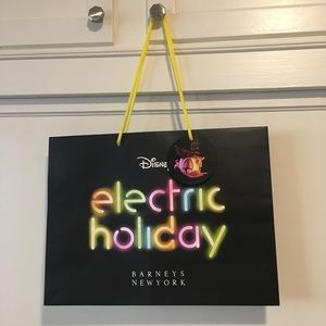 Barneys New York Daisy Duck Disney Electric Holiday Neon Shopping bag